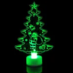 Single LED Colorful Light Christmas Tree, Snowman, and Santa Claus Party Decoration  image 5