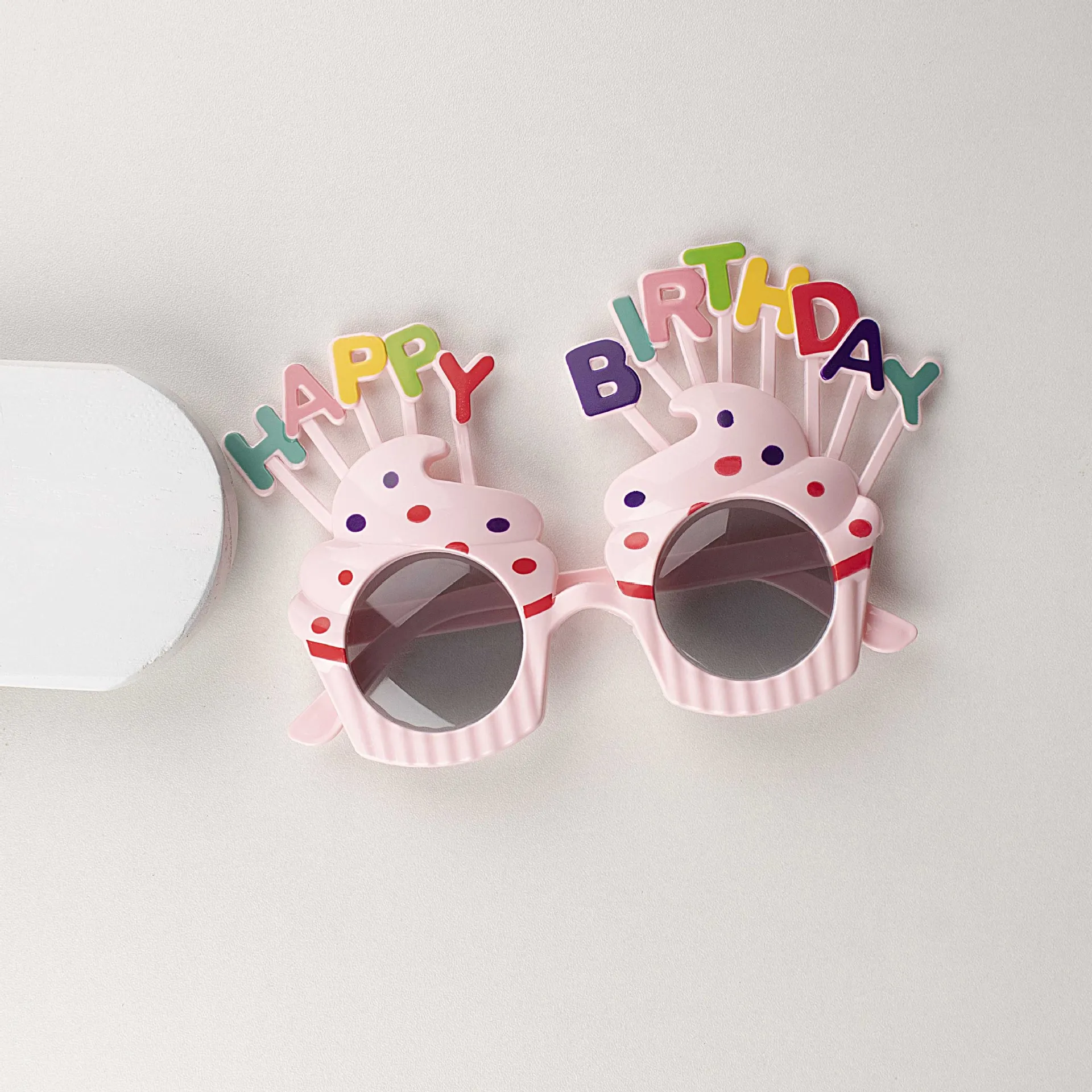 Children's favorite birthday glasses, funny photos, parties must be decorations Rose Gold image 4