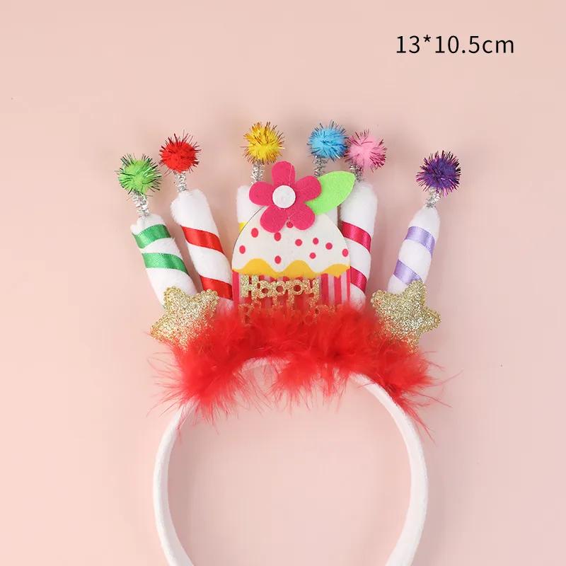 Children/adults expected surprise birthday headband Apricot image 4