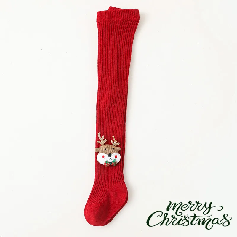 Baby/toddler needs Red Cartoon Christmas Leggings Brown big image 1