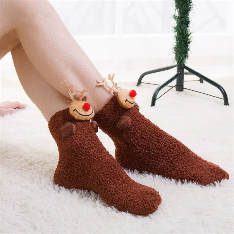 Eltern-Kind-Weihnachtsdekoration warme Socken Kaffee big image 1