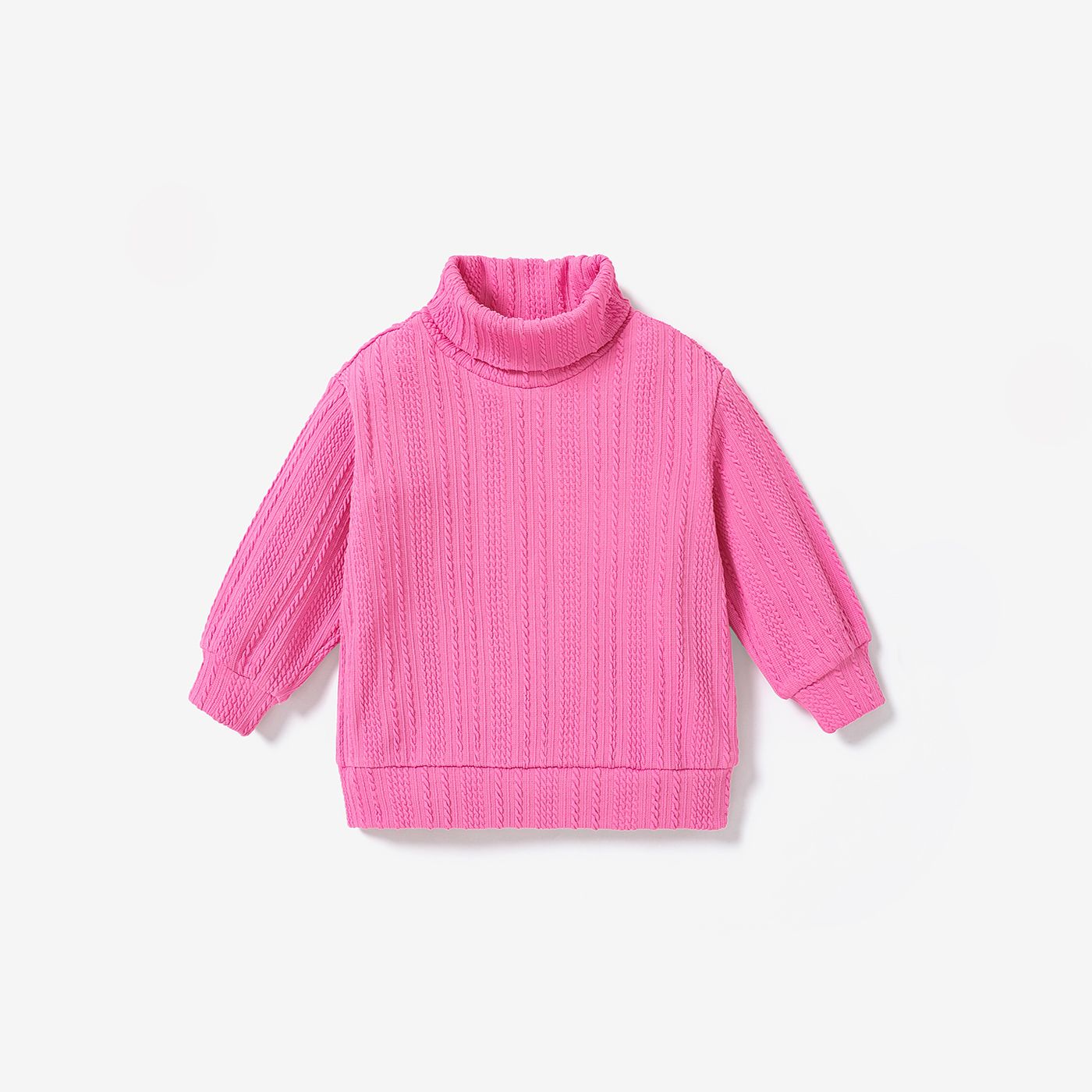 Toddler Girl Avant-garde Stand Collar Sweater And Avant-garde Grid Dress