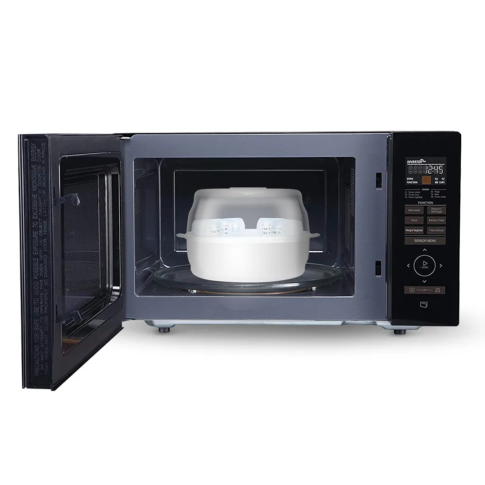 Baby Bottle Sterilizer Box for Microwave White image 3