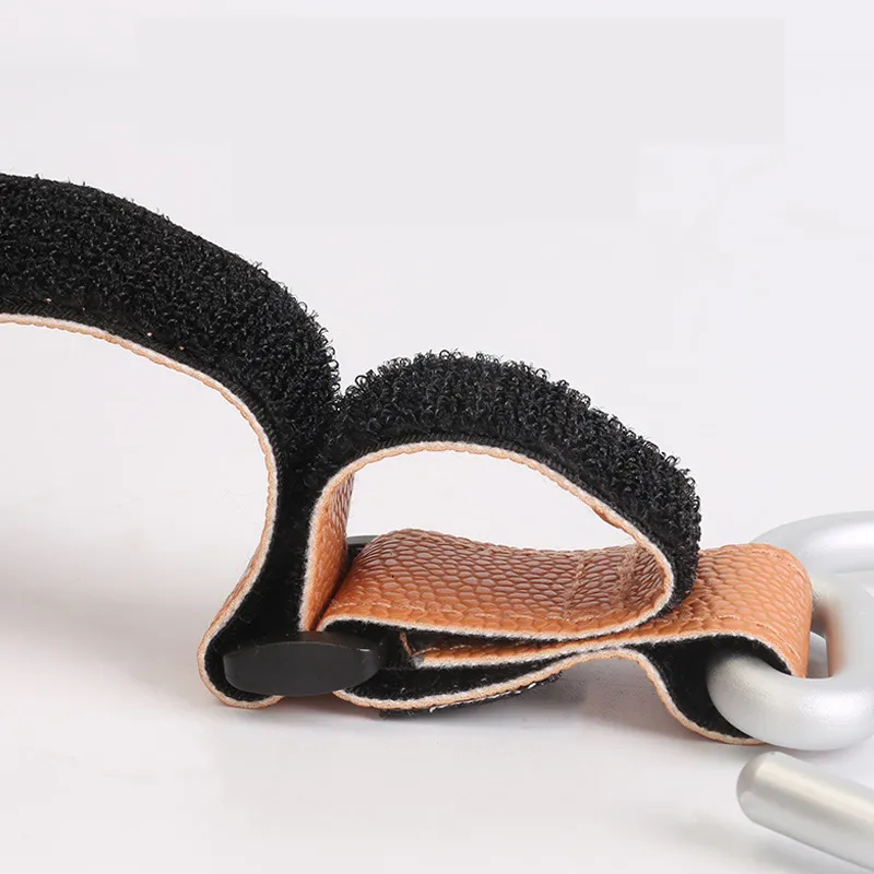 Stroller Hooks with Magic Tape Brown image 5