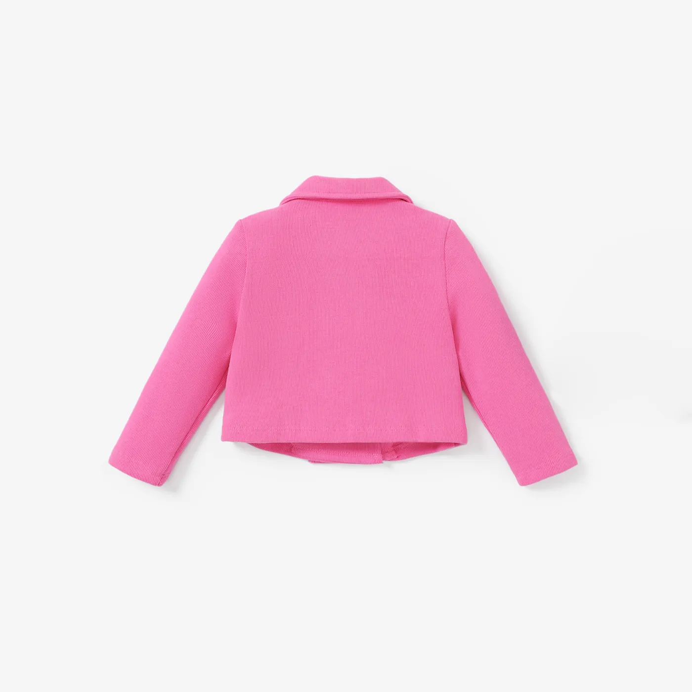 Toddler Girl Avant-garde Solid Color Coat and Grid Dress Set  image 3
