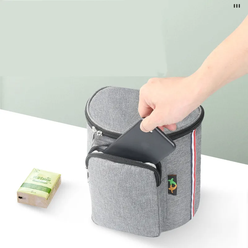 Stroller Hanging Bag with Thick and Three-dimensional Storage Basket  Grey image 2
