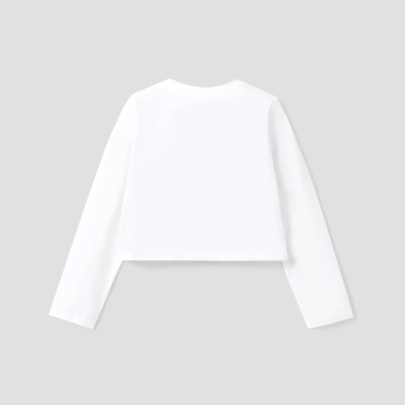 Kid Girl Sweet Butterfly Long Sleeve T-shirt / Denim Flared Jeans   image 3