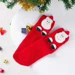 Parent-child Christmas decoration warm socks Black/White/Red