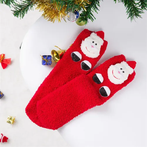 Pais-filhos decoração de Natal meias quentes