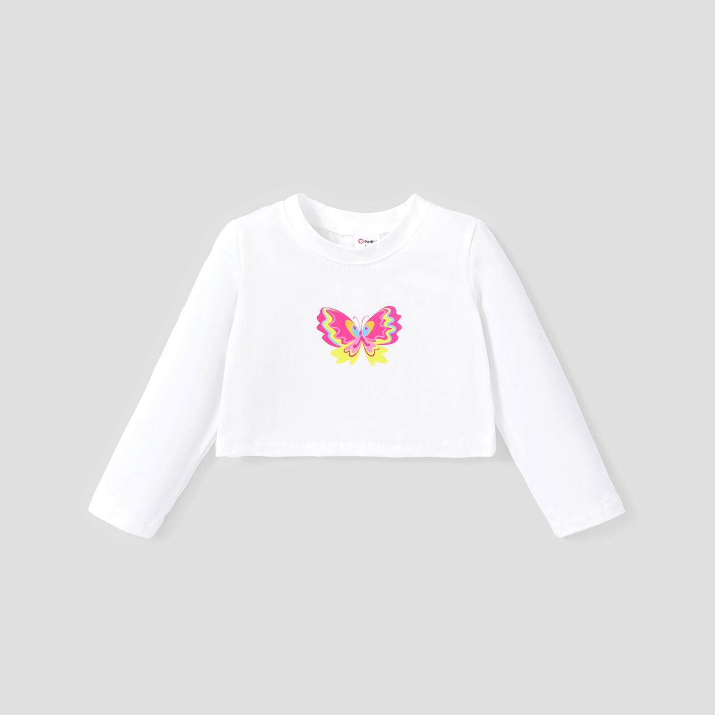 Toddler Girl Double-Breasted Grid Coat/Sweet Stripe Design Animal Butterfly Tee