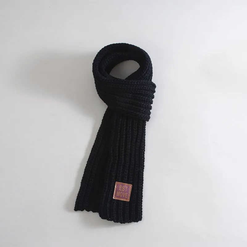Basic thickened Warm knitted scarf for Toddler/kids/adult big image 2