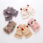Toddler/kids Cold anti -comfortable cute little deer flipped children's gloves Brown image 5