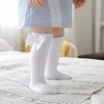 Meias de panturrilha de laço disponíveis em 6 cores para bebê/criança  Preto image 2
