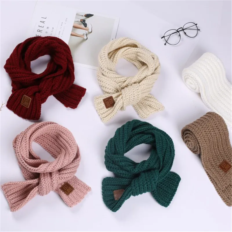 2pcs Baby Girl/Boy Casual Solid Sweater/Overalls/Scarf/Shoes/Cap scarf Beige image 5