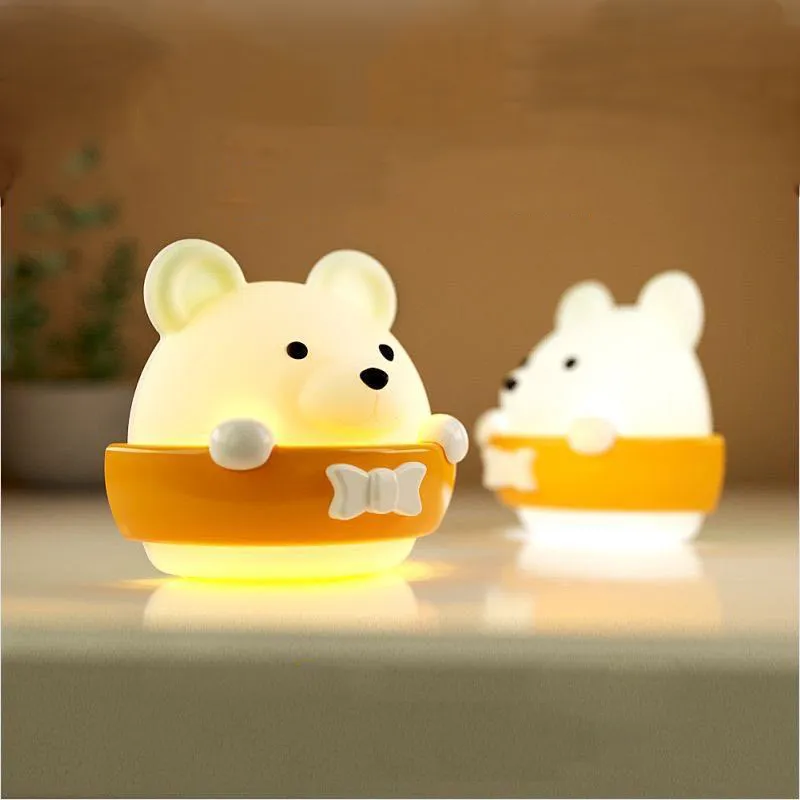 Creative Rechargeable Teddy Bear LED Night Light with Remote Control for Bedroom  image 3