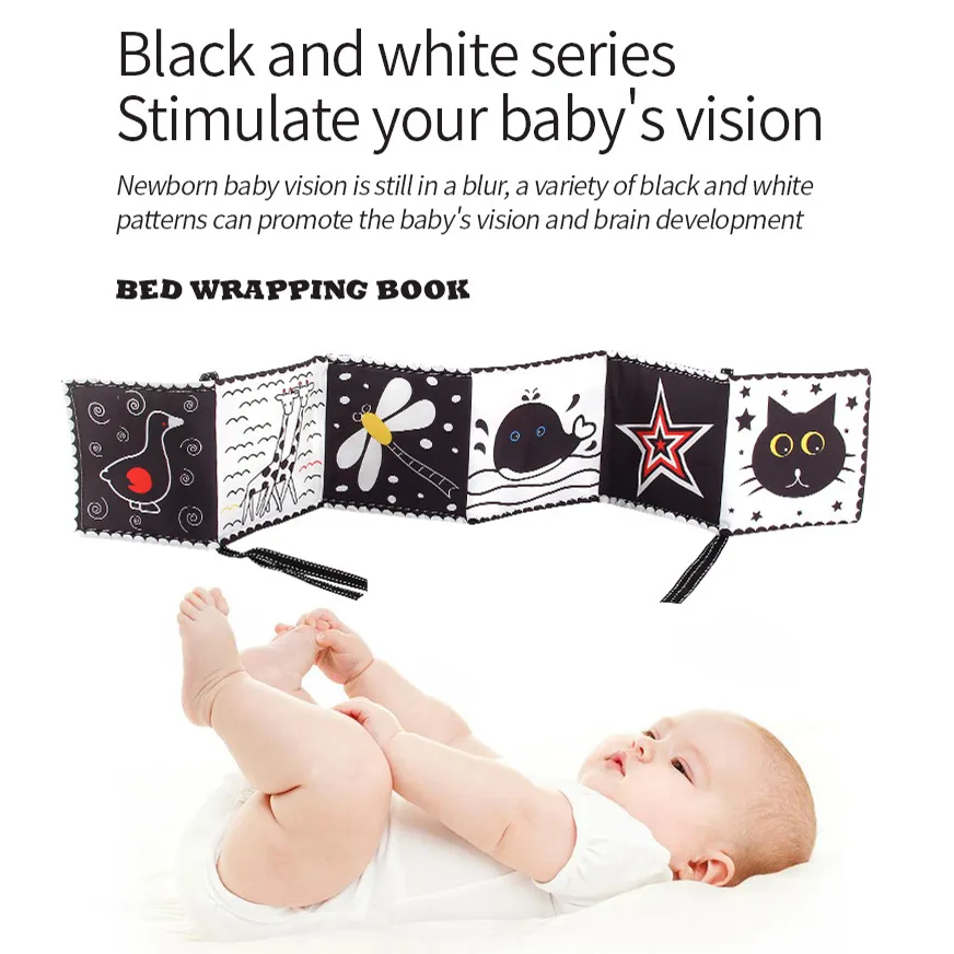 Baby Bed Bumper Cloth Book-Durable and Tear-resistant Yellow image 3