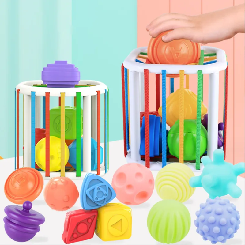 Rainbow Stacking Toy Set for Infant's Early Learning