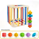 Rainbow Stacking Toy Set for Infant's Early Learning Red
