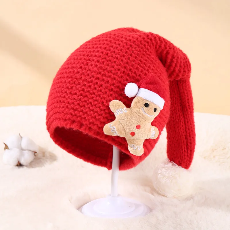 Baby/toddler Childlike Christmas knitted hat Pink big image 1