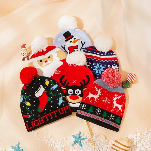 Baby/toddler Childlike Casual Christmas knitted hat