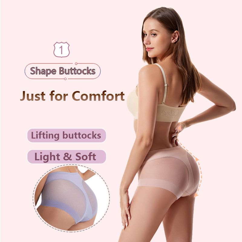 Women's High-waisted, Hip-lifting, Breathable Mesh Design, Shaping, Comfortable And Sexy Underwear