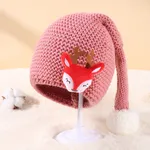 Baby/toddler Childlike Christmas knitted hat Pink