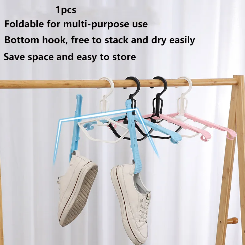 Multi-functional Foldable Magic Hanger Blue image 5