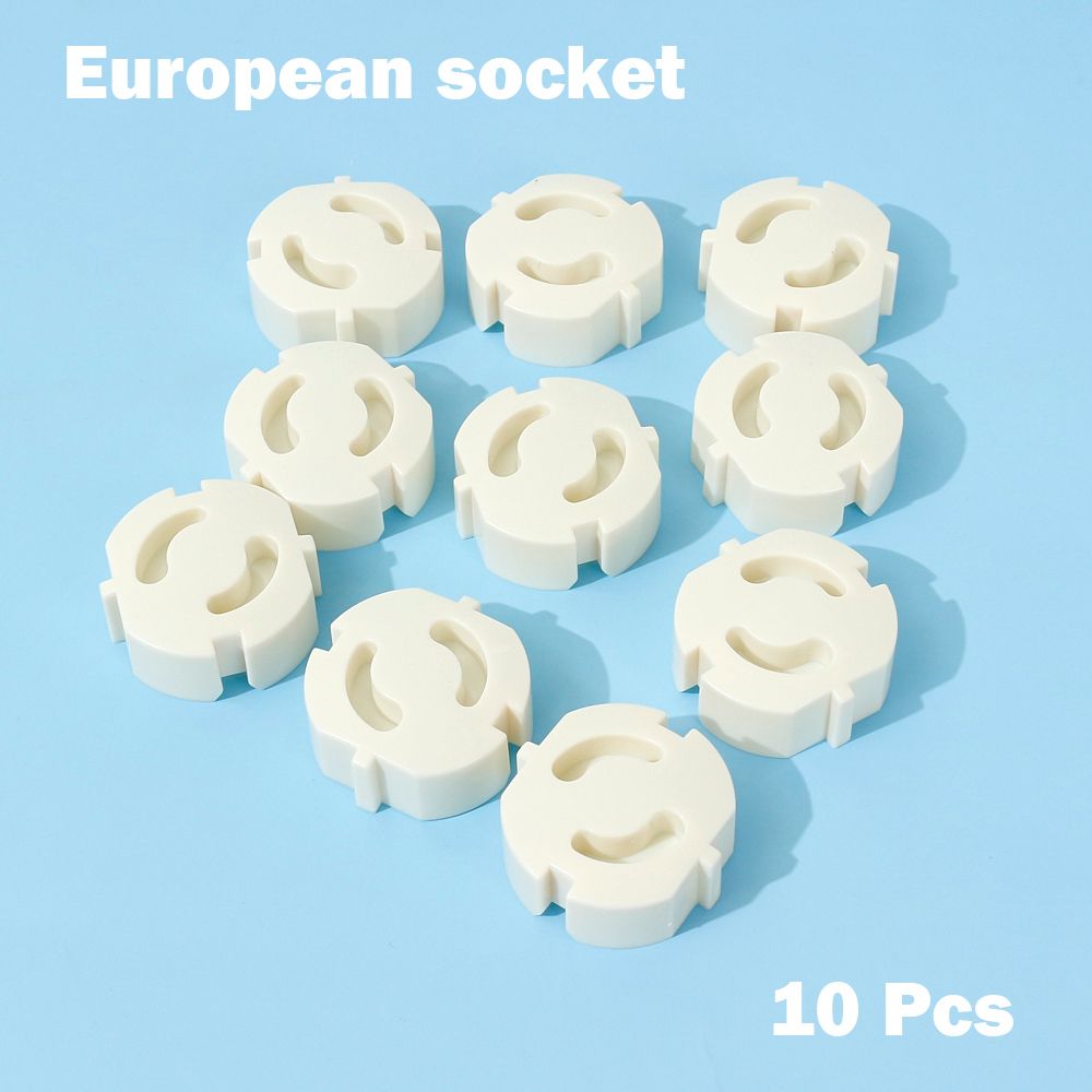 10-pack European Socket Covers With Electrical Safety Features