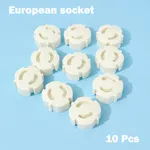 10-pack European Socket Covers with Electrical Safety Features Color-B