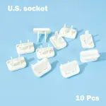 10-pack European Socket Covers with Electrical Safety Features Color-D