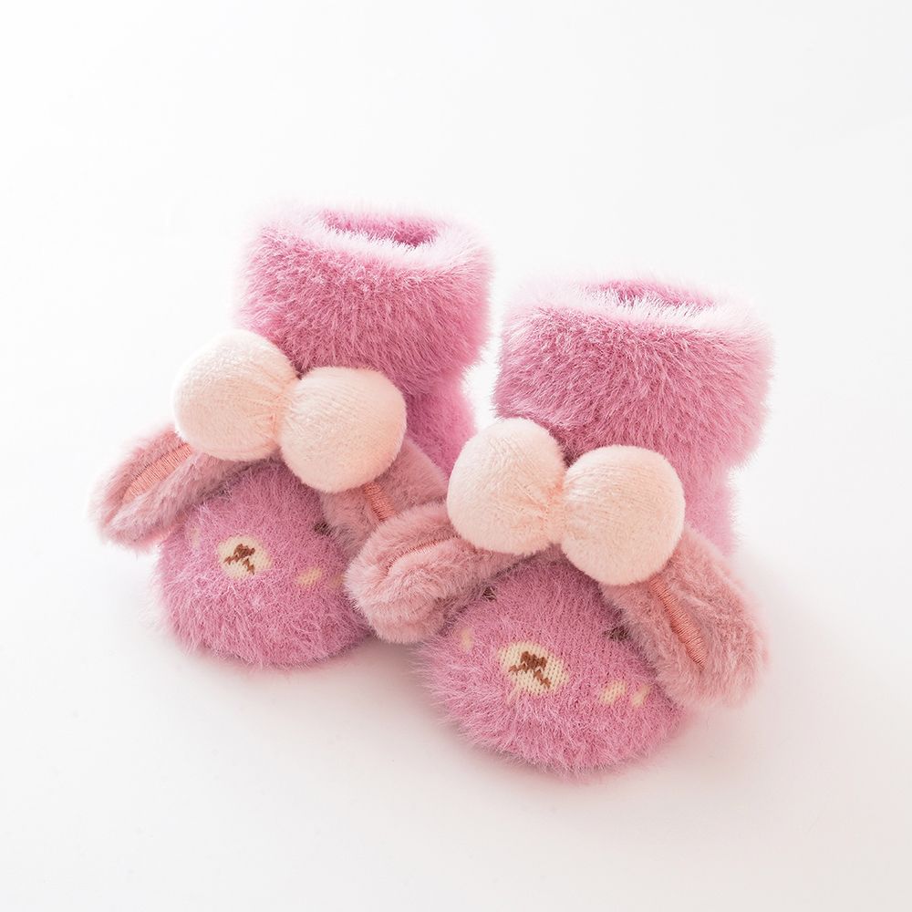 Baby's velvet warm cartoon doll dot socks product
