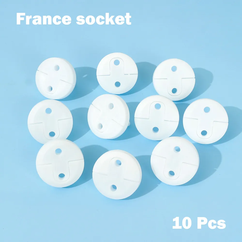 10-pack European Socket Covers with Electrical Safety Features Color-F