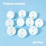10-pack European Socket Covers with Electrical Safety Features Color-F