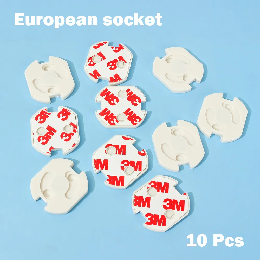10-pack European Socket Covers with Electrical Safety Features Color-A