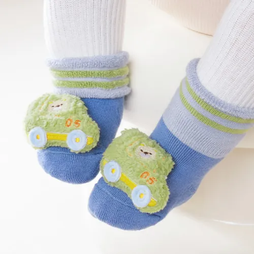 Baby‘s ’Cute car doll dotted terry floor socks