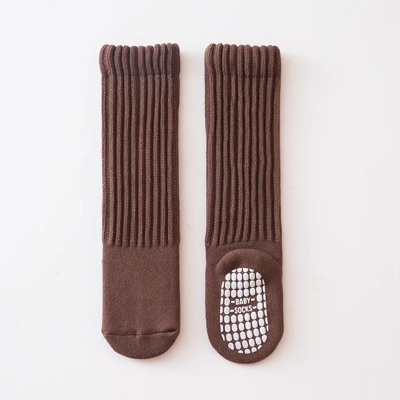 Baby/toddler Classic striped thickened warm stockings Brown big image 1