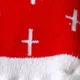 5 عبوات من الجوارب الدائرية للأطفال المريحة لعيد الميلاد أحمر