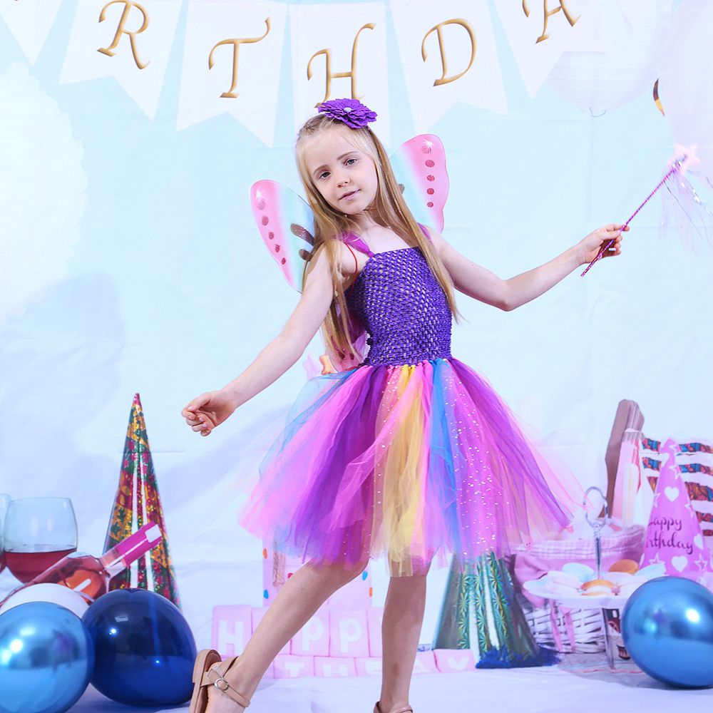 

3PCS Toddler/Kid Girl Butterfly Fairy Costume
