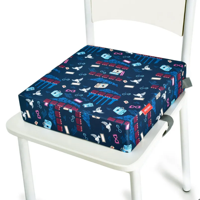 Kid Booster Seat Cushion - Infant High Chair Cushion for Feeding and Dining Dark Blue