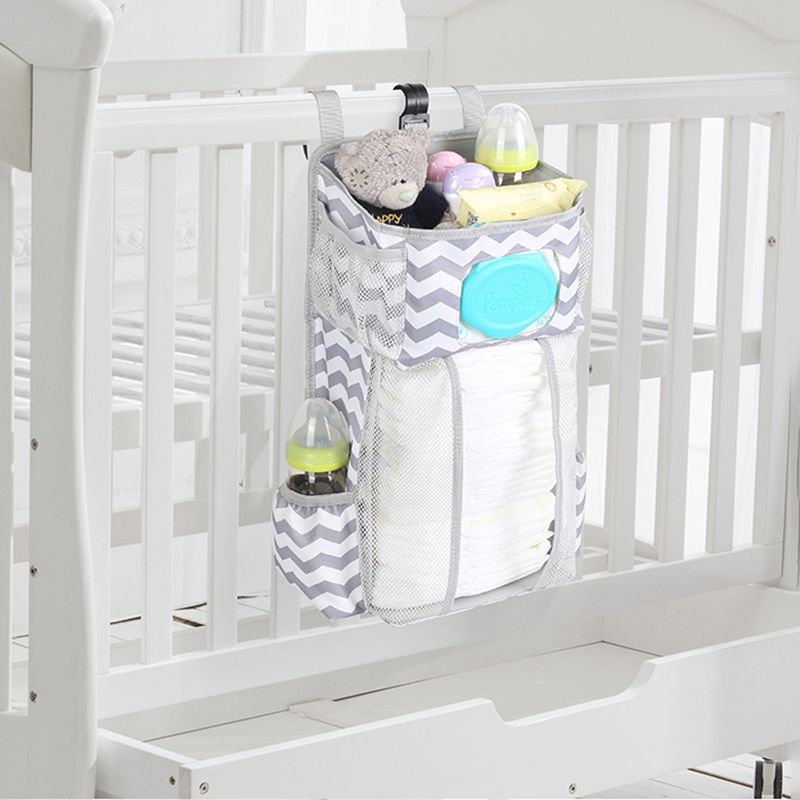 Multi-functional Bedside Storage Bag For Baby's Nappies And Toys With Detachable Design For Better Organization
