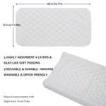 1pcs Reusable Waterproof Bamboo Cotton Baby Diaper Changing Pad  image 3