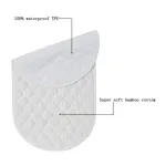 1pcs Reusable Waterproof Bamboo Cotton Baby Diaper Changing Pad White