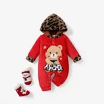 Bebê menina Natal urso animal macacão/meias  image 2