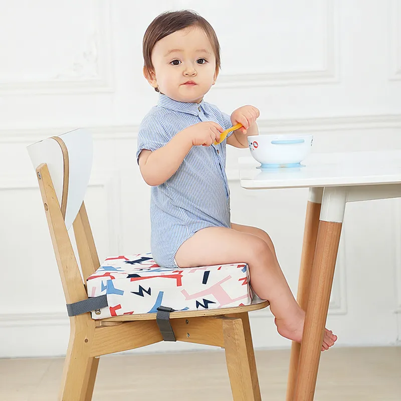 Kid Booster Seat Cushion - Infant High Chair Cushion for Feeding and Dining White image 3