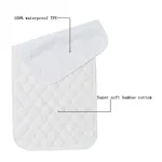 1pcs Reusable Waterproof Bamboo Cotton Baby Diaper Changing Pad Creamy White