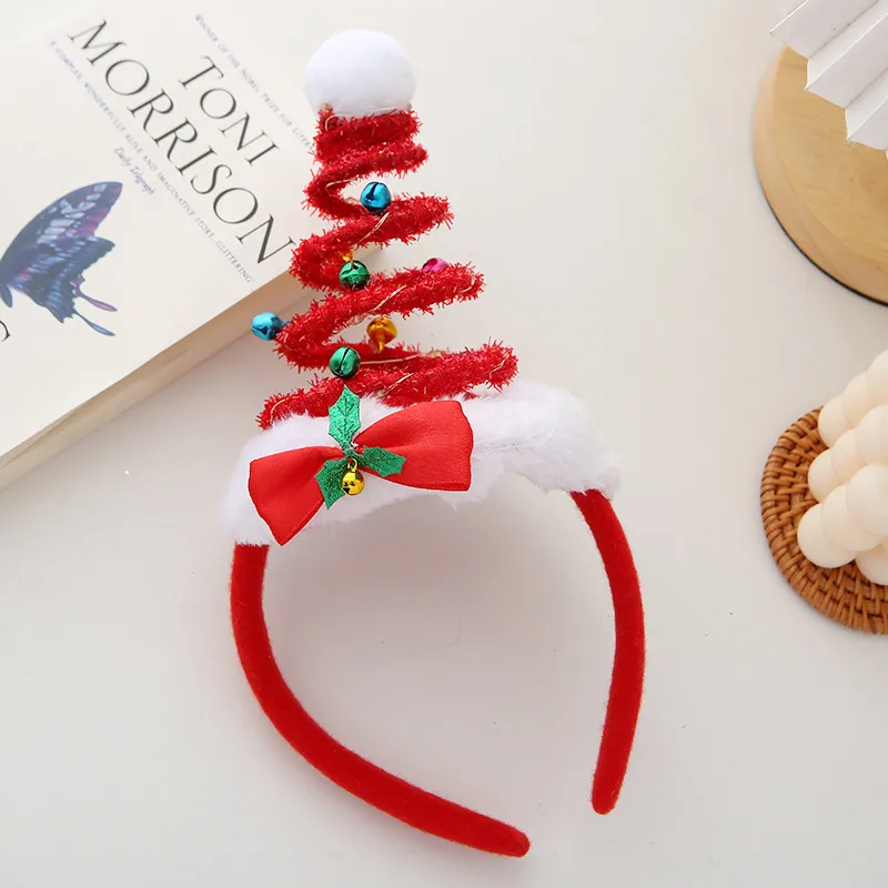 Children expected Christmas Spring Hat LED glow Headband Red