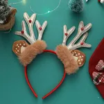 Christmas Greet Bell Elk Antler Red Headband para niños pequeños / niños / adultos  Oro