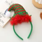 Toddler/kids/adult likes Christmas Glow Shiny Headband Color block