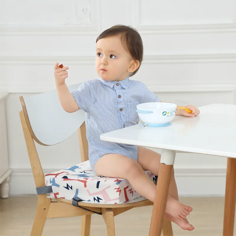 Kid Booster Seat Cushion - Infant High Chair Cushion for Feeding and Dining White image 4