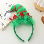 Toddler/kids/adult likes Christmas Glow Shiny Headband Green